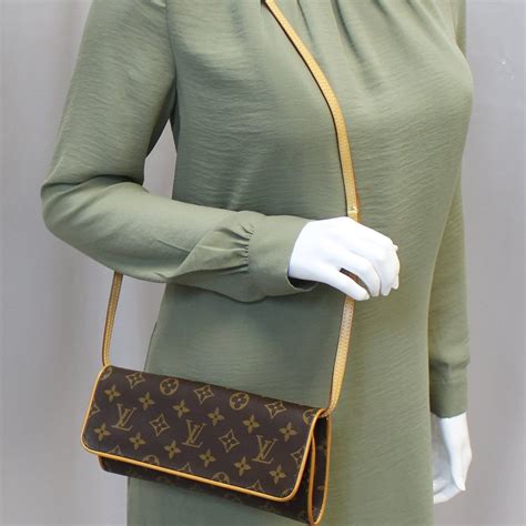 LOUIS VUITTON Pochette Twin GM Monogram Shoulder Bag 